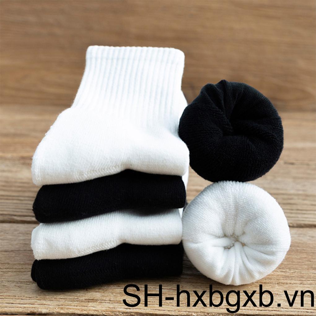 Set 10 Đôi Tất Thể Thao Màu Sắc Đơn Giản Giữ Ấm Mùa Đông Cho Nam