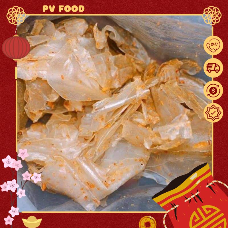 Bánh tráng muối nhuyễn cay túi zip