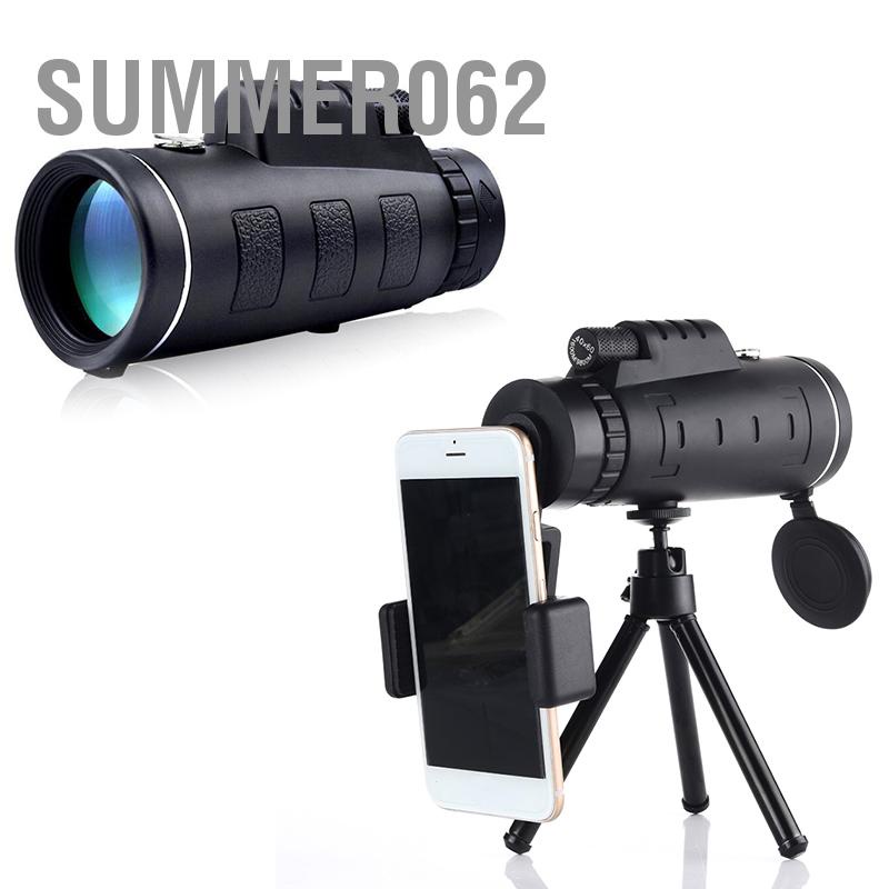 [Hàng Sẵn] Kính thiên văn một mắt 40X60 độ nét cao điện thoại di động ảnh tầm nhìn ban đêm ánh sáng yếu với kính lúp la bàn 【Summer062】