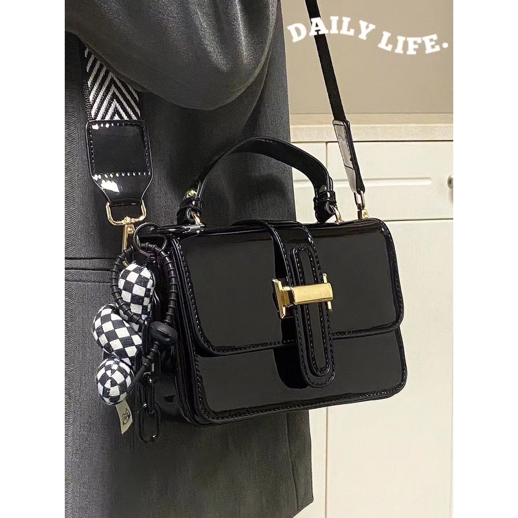 👉Lucky bag🌸Niche Túi Đeo Vai Hình Vuông Nhỏ Lấp Lánh Thời Trang Thu Đông Cao Cấp Dễ Phối Đồ Phong Cách Nước Ngoài Cho Nữ