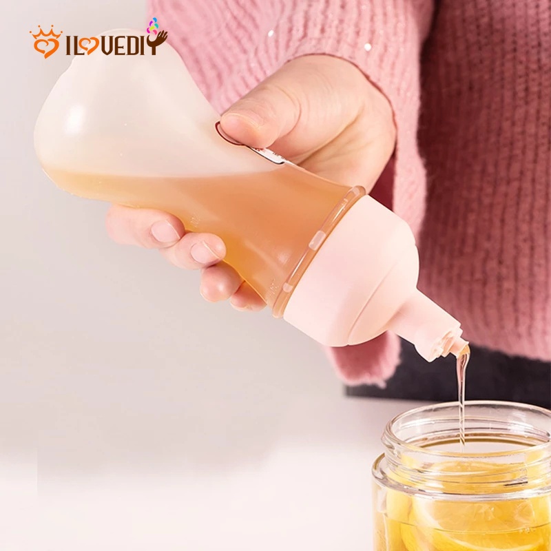 Bình Đựng Gia Vị Dầu Ăn Cà Chua 350ml Có Nắp Đậy Chống Rò Rỉ Tiện Dụng