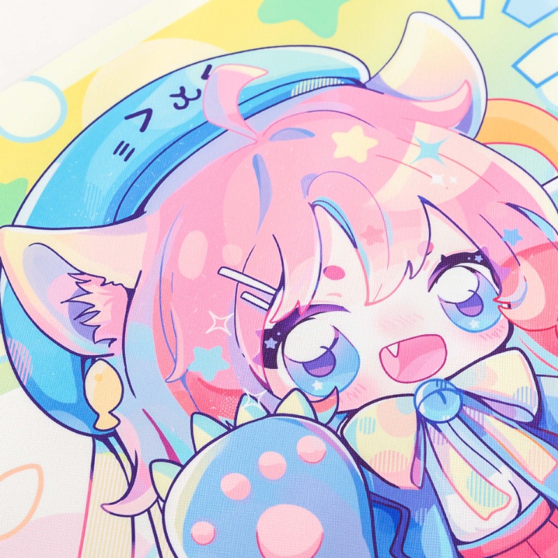 Tấm Lót Chuột 30 * 60cm Bằng Da Chống Trượt Chống Thấm Nước Hình Hoạt Hình Dễ Thương