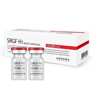 Tế bào gốc phục hồi da ahohaw srgf h1 reset ampoule 10000ppm