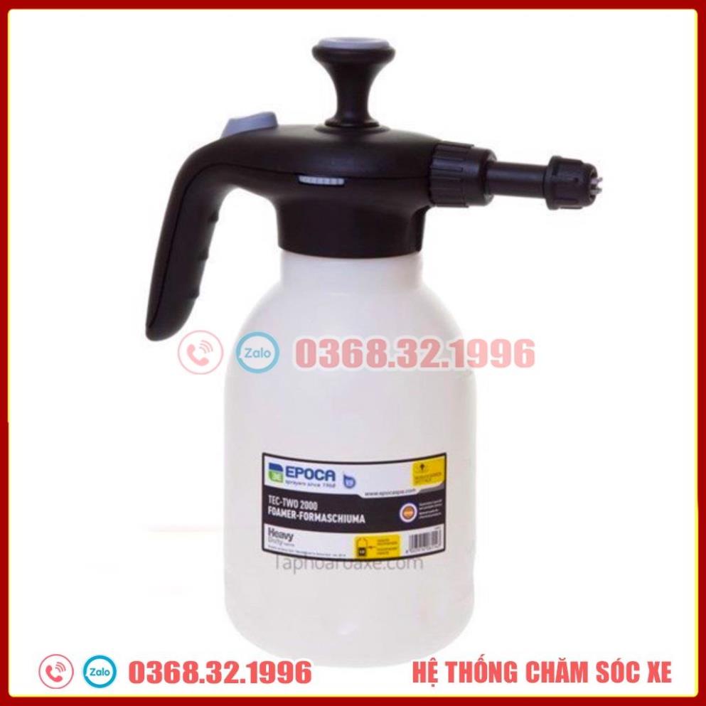 Bình Phun Tạo Bọt Tuyết Rửa Xe Ô Tô, Xe Máy Epoca Cho Dung Dịch Có Tính Kiềm (thể tích 2L)
