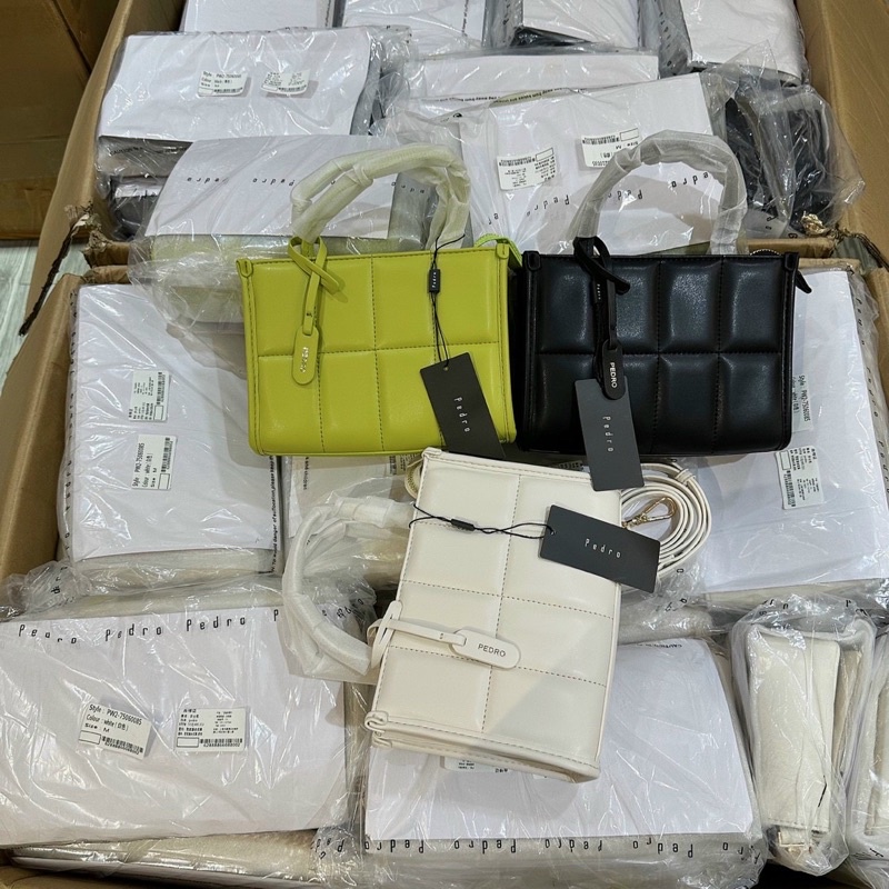 TÚI Xách  Nữ Quai Cầm Kèm Dây Đeo Chéo Mẫu Chần Ô Mới