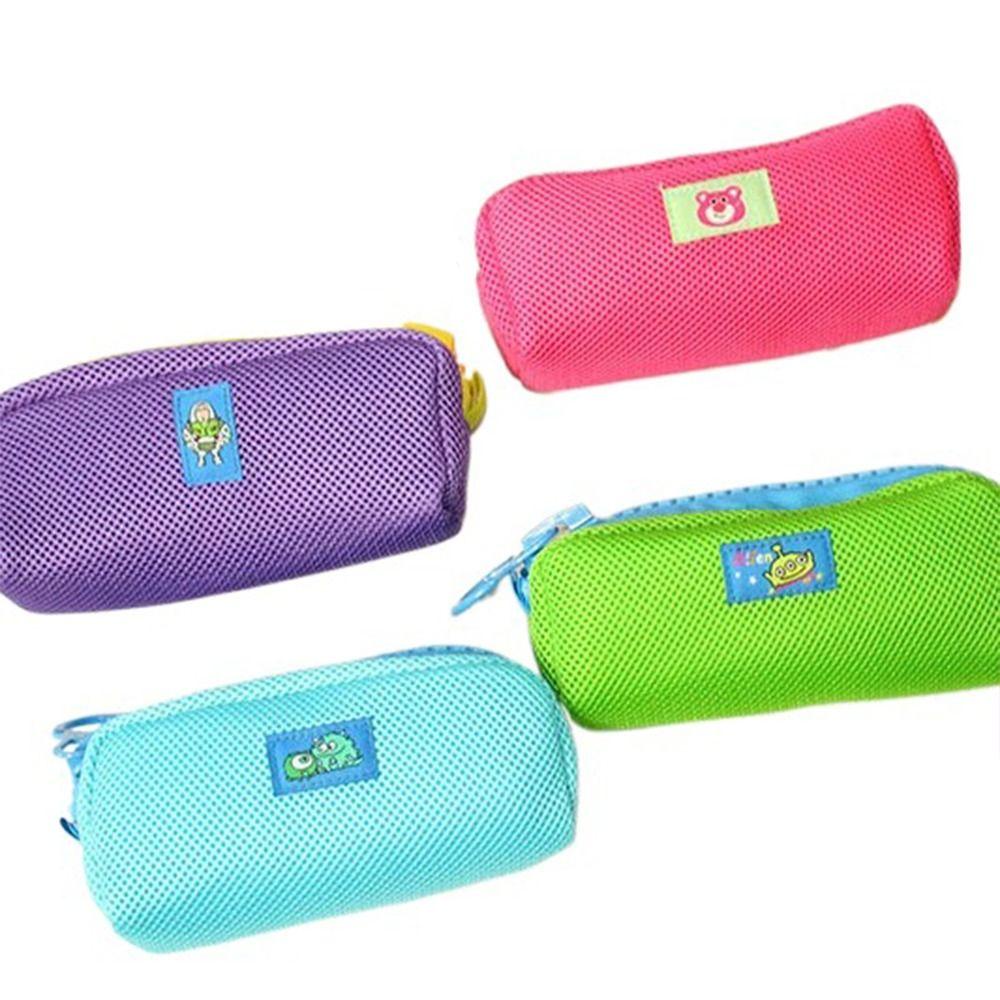 Túi Đựng Bút Dạng Lưới Họa Tiết Gấu / Dâu Tây Sức Chứa Lớn Thời Trang Để Bàn Cho Học Sinh