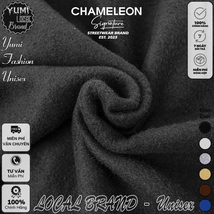 Áo Hoodie Chameleon Local Brand Unisex nỉ bông cao cấp dày - Áo Khoác Nỉ Form Rộng