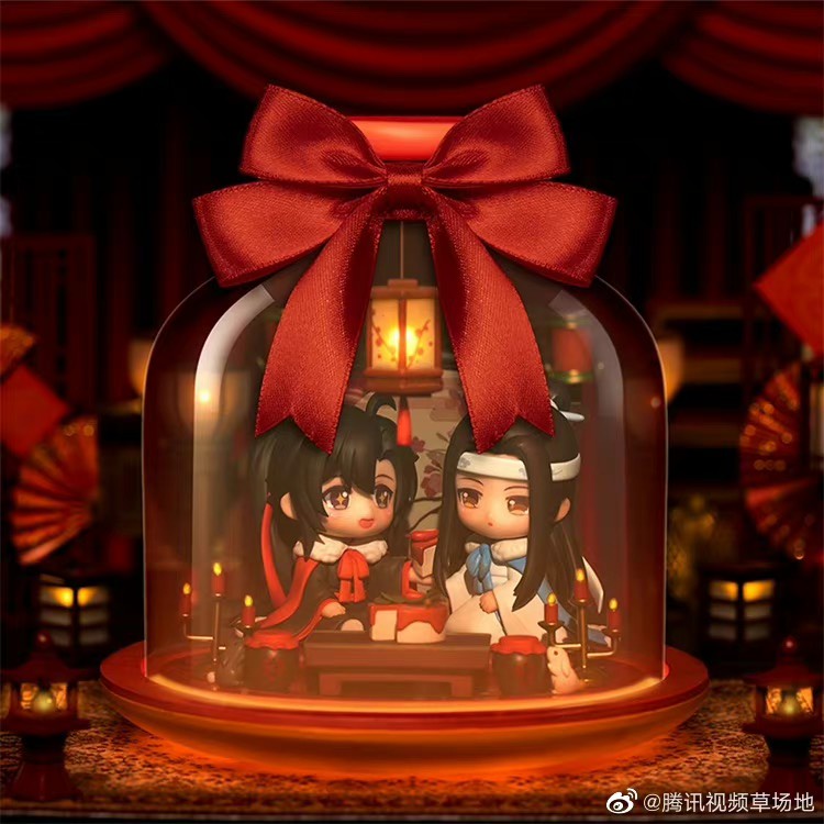 Set figure đèn ngủ chibi Ma Đạo Tổ Sư Tôn Tiền Nguyệt Hạ, chính hãng Qingcang