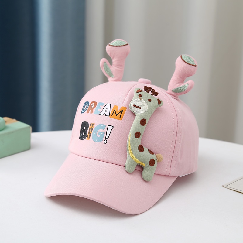 Mũ Lưỡi Trai Hình Hươu Cao Cổ Dễ Thương Cho Bé