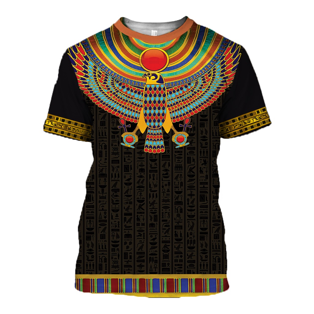 Áo Thun Tay Ngắn In Hình Đôi Mắt Ai Cập 3D Thời Trang Cho Nam