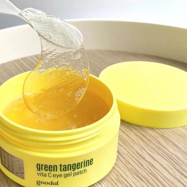 Mặt mạ mắt giảm thâm GOODAL Green Tangerine Vita C Eye Gel Patch