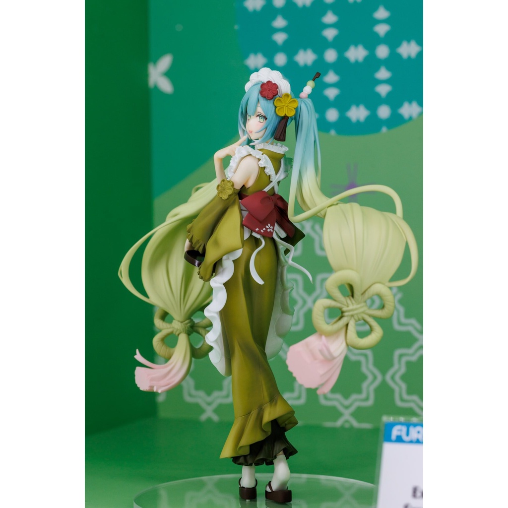 Mô Hình Anime Hatsune Miku Furyu chính hãng - Exceed Creative Figure - Sweet Sweets - Matcha Parfait, Figure Nhật Bản
