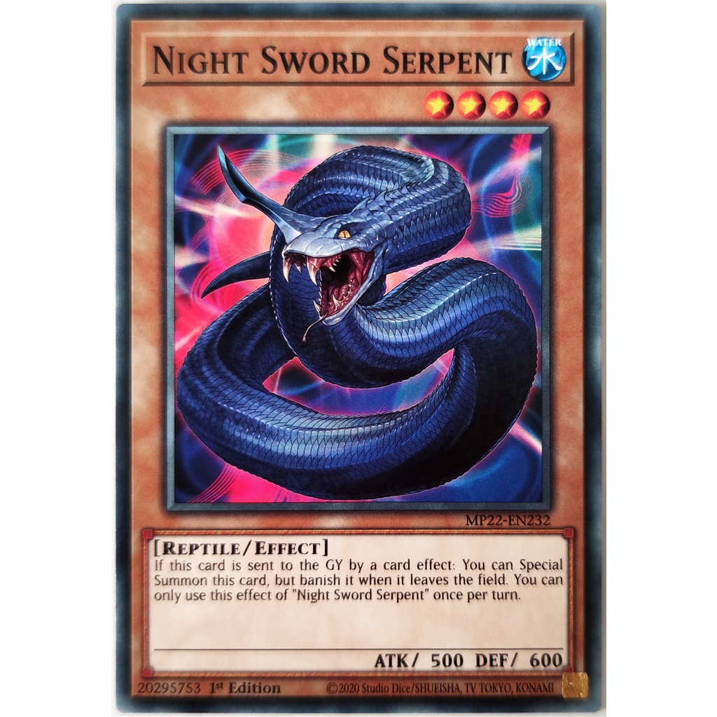 [Thẻ Yugioh] Night Sword Serpent |EN| Common