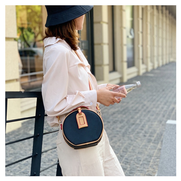 Túi Đeo Chéo Dáng Tròn Nhỏ Nhắn Phong Cách Retro 2022 Cao Cấp