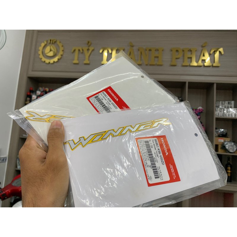 Tem chử Winner V1 Vàng zin