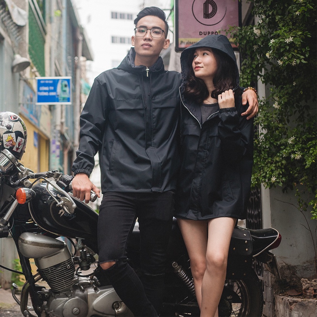 Áo khoác Dù WindBreaker Ultra unisex, vải dù 2 lớp Duppo