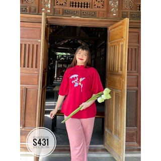 [ CHUBBY BIGSIZE ] SET LỤA THÊU HOA BIGSIZE TỪ 55-100kg