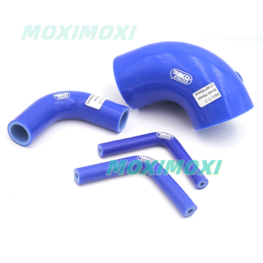 Đầu Nối Ống Nước 4 Chấu 6 / 8 / 10 / 12 / 14 / 16 / 20 / 22mm Bằng Silicone Samco 90 / 45 Độ