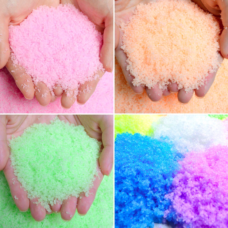Tuyết nhân tạo 1kg làm tuyết giả trang trí giáng sinh,ông già noel, nguyên liệu chính làm Slime MÂY