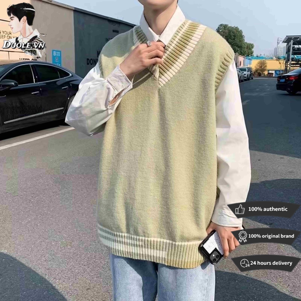 【4color】áo vest nam fashion sọcHàn Quốc simple trang chủ chất lượng cao không tay áo cảm giác thiết kế nhỏ cặp đôi cùng kiểu