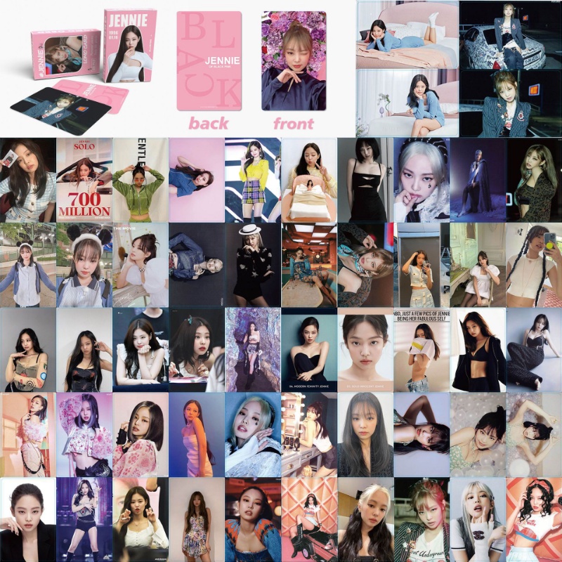 Set 55 Tấm Thẻ Ảnh Lomo Nhóm Nhạc BLACKPINK ROSÉ JISOO LISA JENNIE