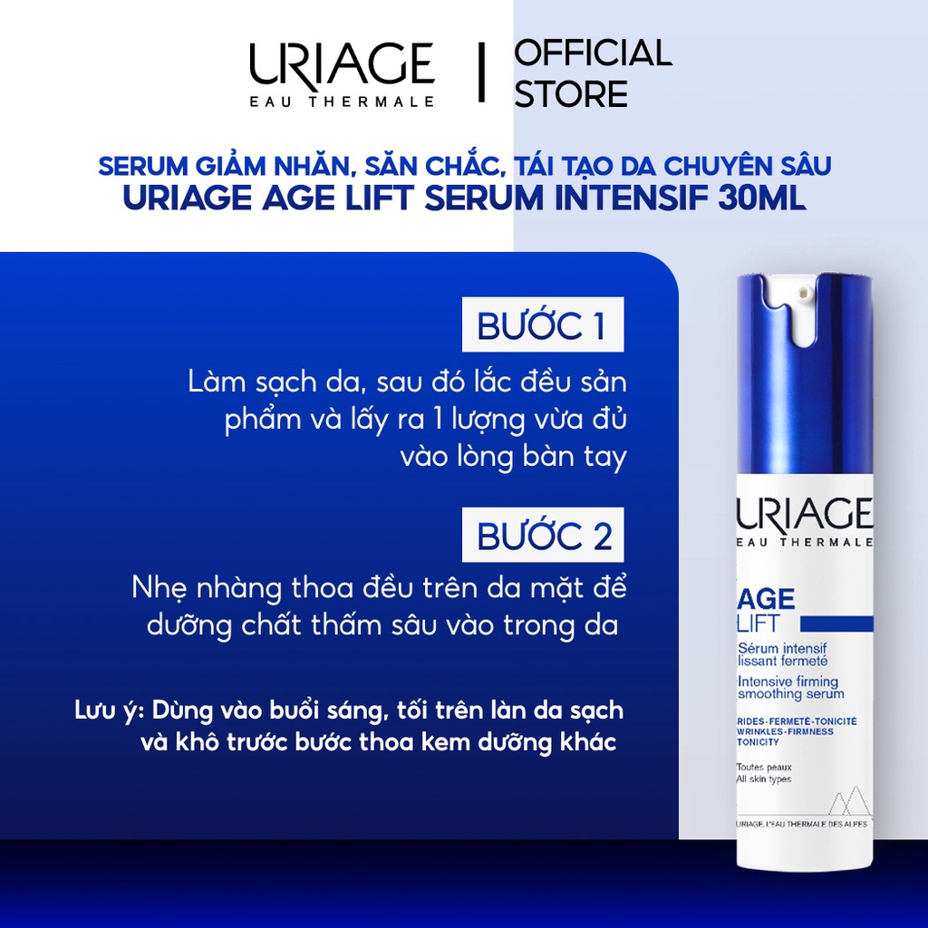 Serum ngăn ngừa lão hoá và ánh sáng xanh URIAGE AGE PROTECT SÉRUM INTENSIF MULTI-ACTIONS 30ml