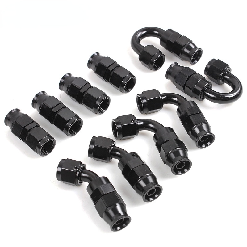 1 cái an4 6 8 10 12an dầu nhiên liệu ống teflon phụ kiện 0 45 90 180° Bộ điều hợp làm mát bằng dầu bộ điều hợp ống xoay bằng nhôm kết nối ống khuỷu tay có thể tái sử dụng