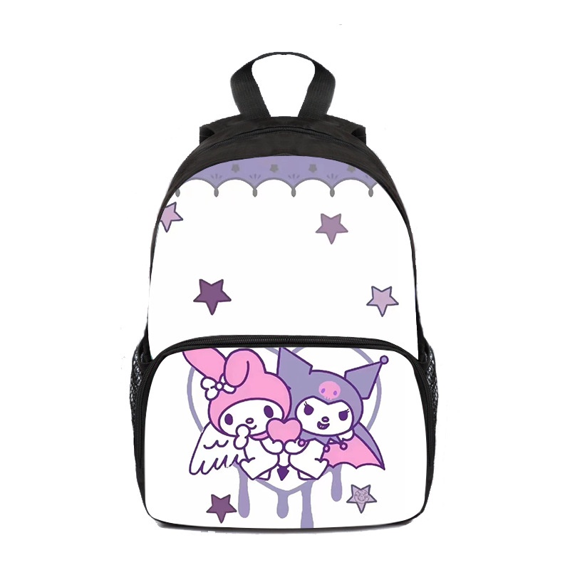Balo Đi Học Cỡ Lớn Đa Năng Thoáng Khí In Hình Sanrio Kuromi Thời Trang Cho Nữ