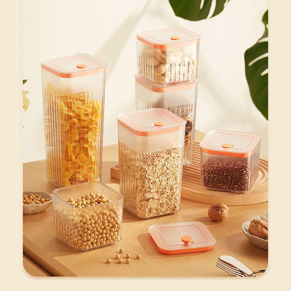 LAY Hộp Nhựa Đựng Thực Phẩm Có Nắp Chống Ẩm Tiện Dụng Cho Nhà Bếp