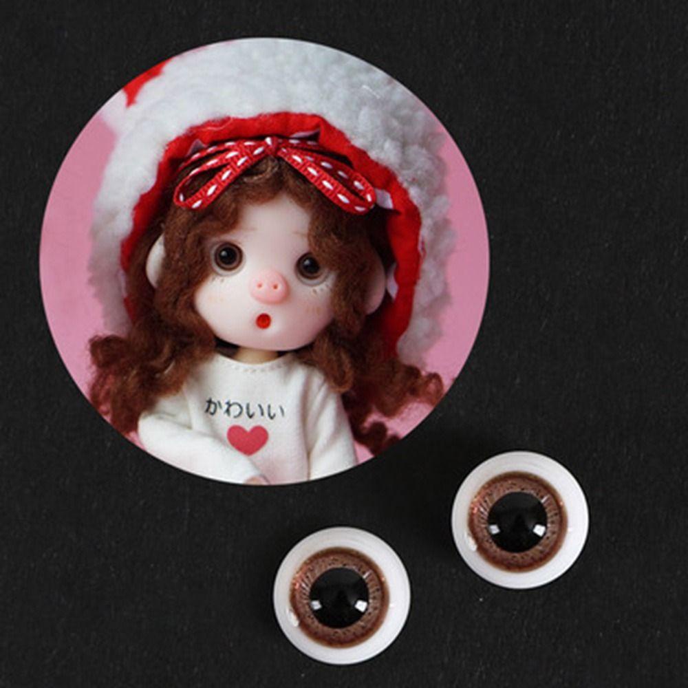 RAINBOW 1 Cặp Mắt Acrylic 8mm / 10mm Cho Búp Bê BJD / OB11