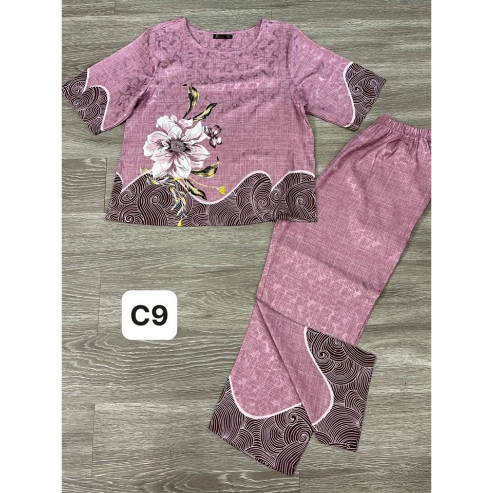 Bộ Trung Niên Nữ, Bộ Đồ Tặng Mẹ, Chất Lụa Pháp Mềm Mịn, Mã H56