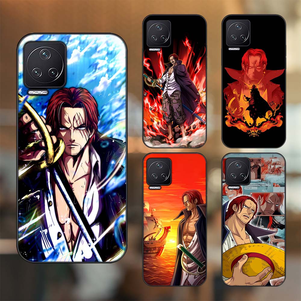 Ốp lưng Xiaomi Redmi K50 viền đen in hình Shanks One Piece Đảo Hải Tặc