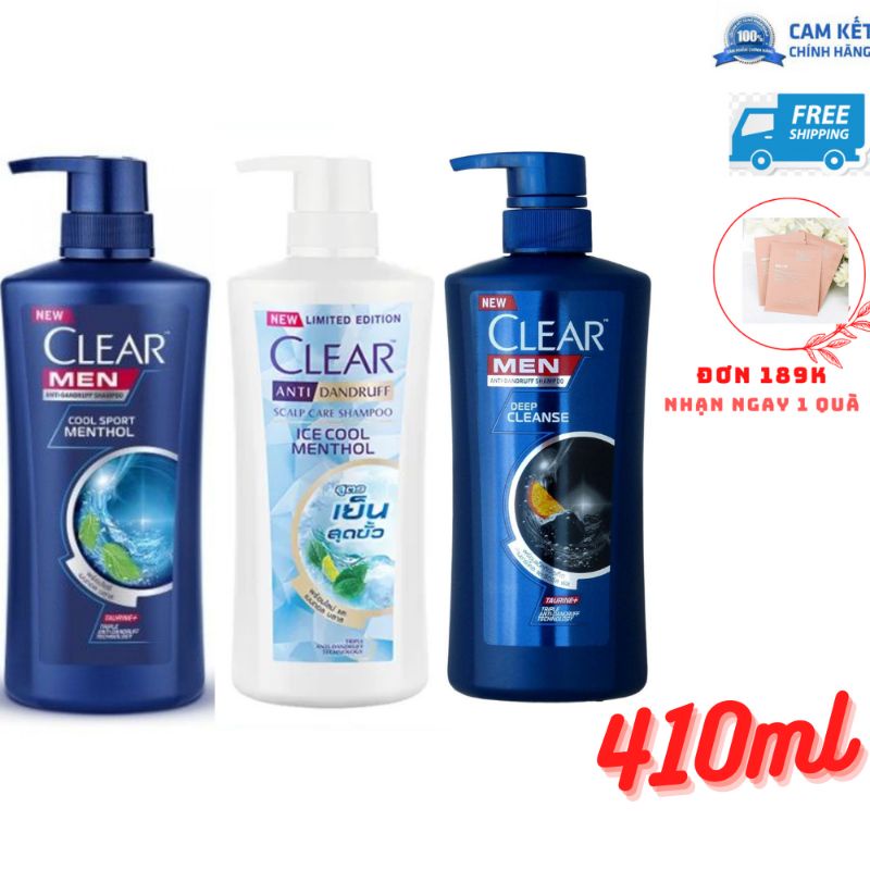 Dầu gội sạch gàu Clear Men Deep Cleanse sạch sâu thái lan 480ml