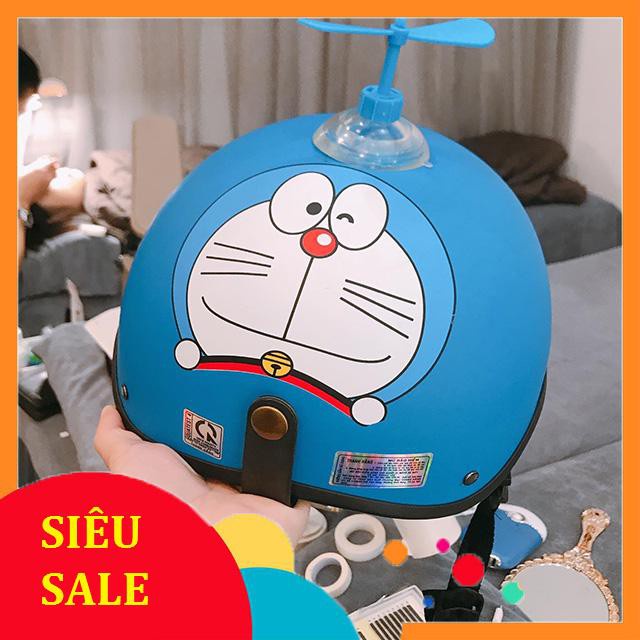 Chong chóng Doraemon gắn mũ bảo hiểm Hpro Helmet, trang trí mũ nón siêu đẹp và độc lạ, tặng kèm keo dán siêu chắc