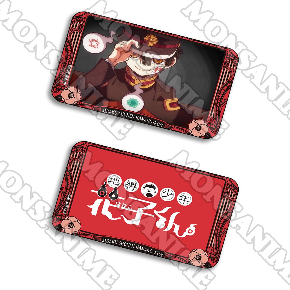 Ảnh card bo góc in hình JIBAKU SHOUNEN HANAKO-KUN CẬU MA NHÀ XÍ HANAKO thẻ bo viền 5*8cm anime chibi 1 tấm