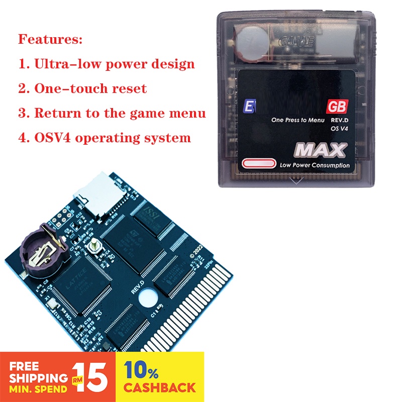 Thẻ Chơi Game EDGB MAX Low Power Verison 8G TF Cho Gameboy GBA SP GBC