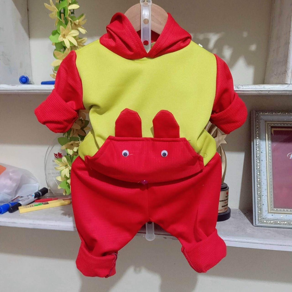 Bộ nỉ lông Hoodie cho bé từ 10-22kg
