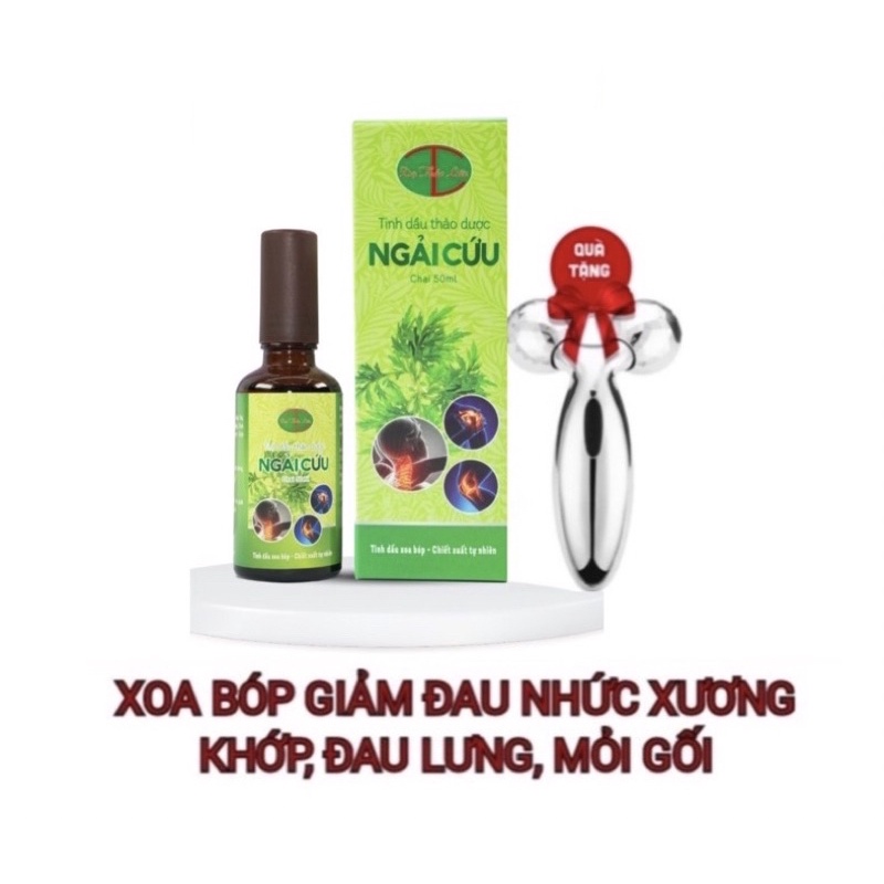 TINH DẦU NGẢI CỨU DẠ THẢO LIÊN 50ML( Tặng con lăn masa)