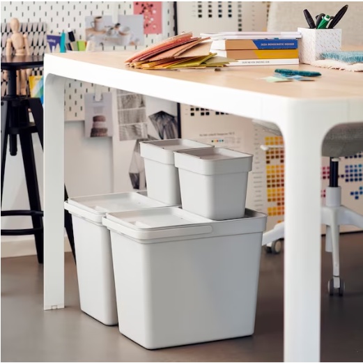 Thùng rác 3L có nắp HÅLLBAR IKEA chính hãng