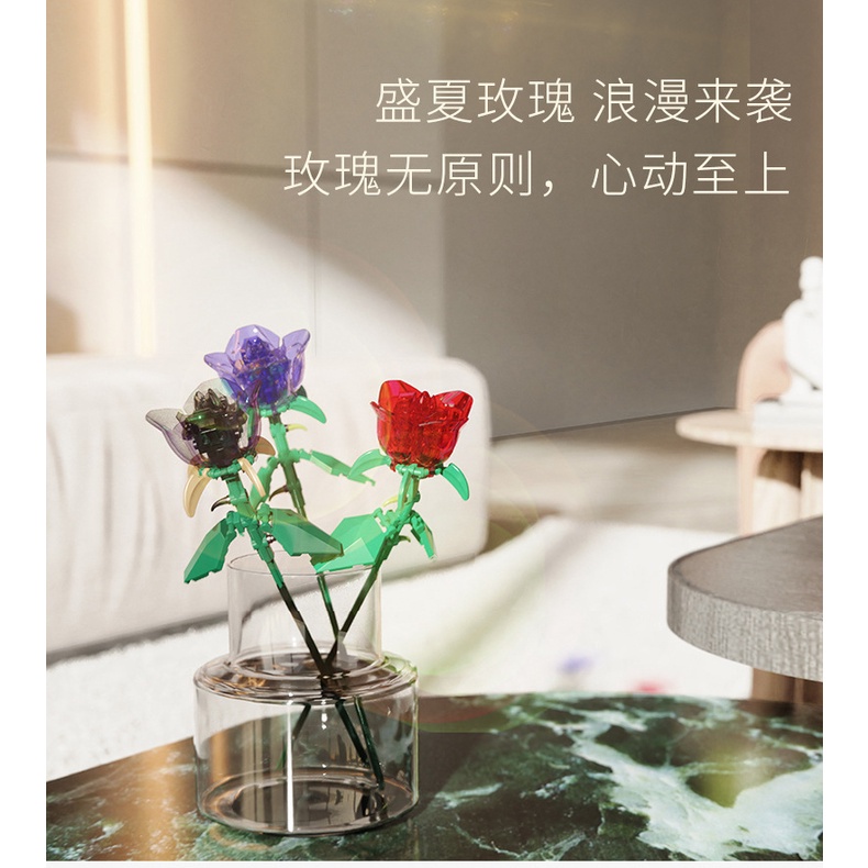 Hoa Hồng Pha Lê Cầu Vồng Quà Tặng Ngày Lễ Tình Nhân