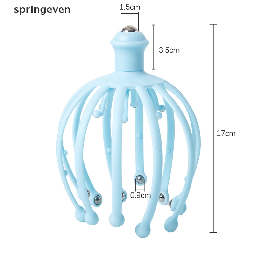 1 Bộ Dụng Cụ Massage Đầu Với 18 Ngón Tay Giúp Giảm Căng Thẳng