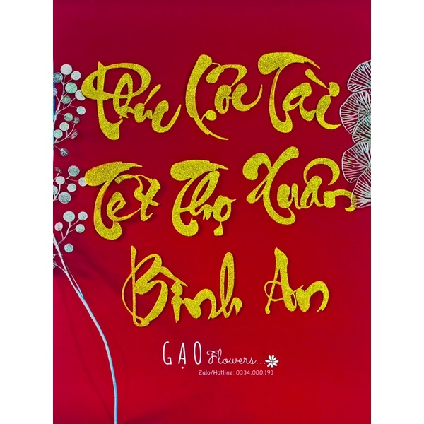 CHỮ THƯ PHÁP TRANG TRÍ TẾT