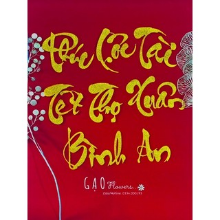 Chữ thư pháp trang trí tết