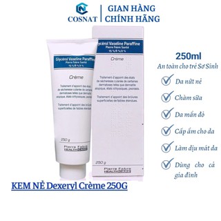 Kem Dưỡng Da Chống Nẻ Pháp Dexeryl Crème 250g - Nẻ Chàm Glycerol Vaseline Paraffine Creme
