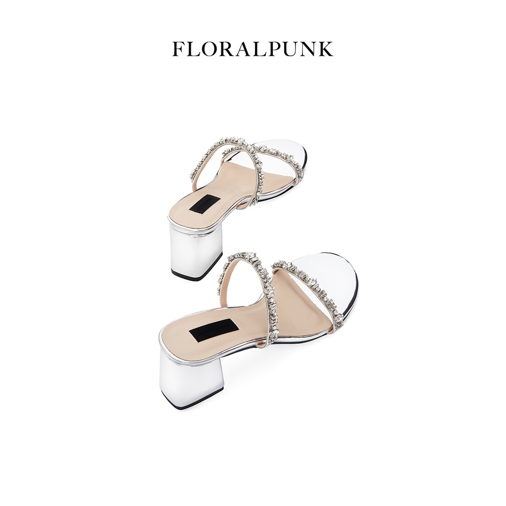 Giày Floralpunk Daphne Mules - Metallic