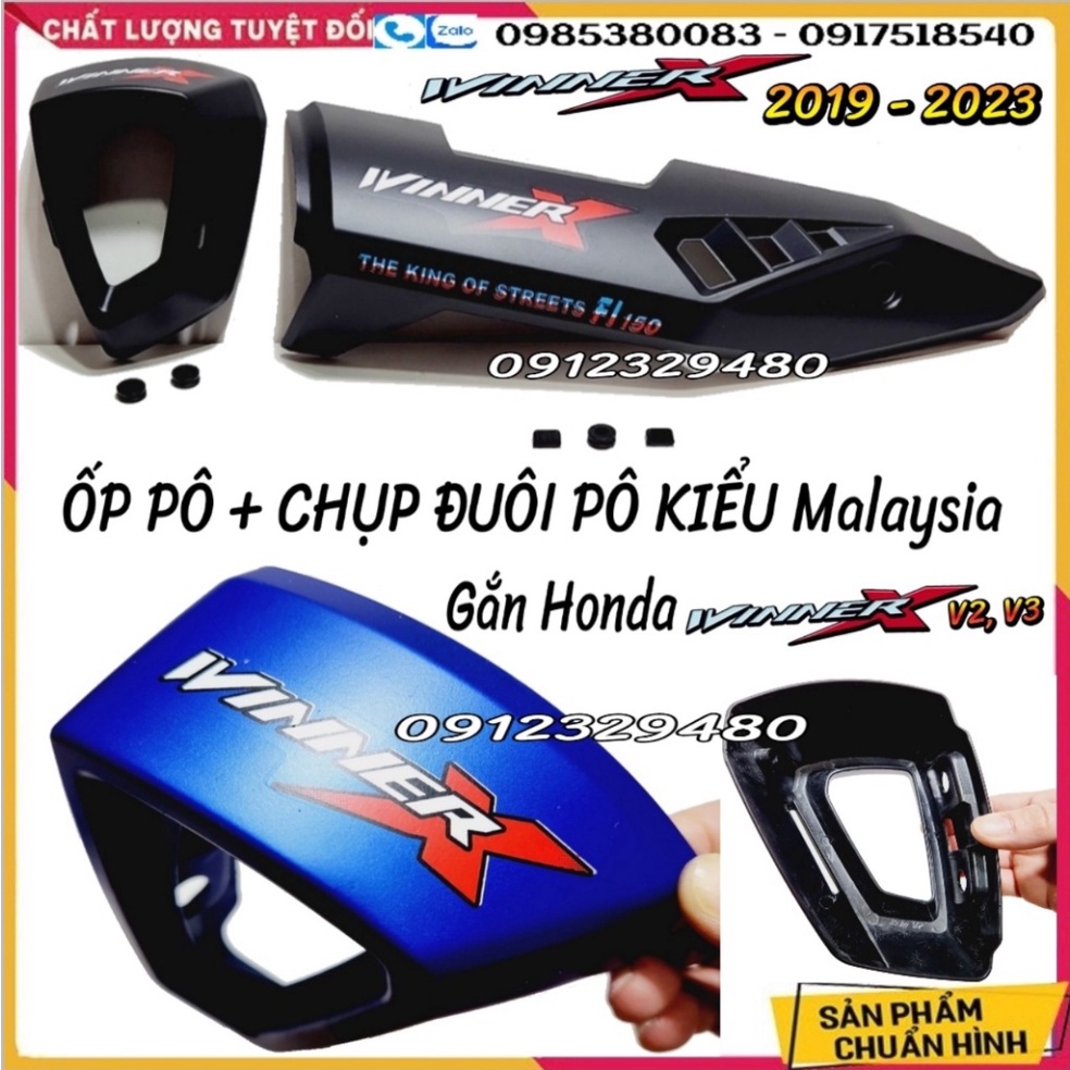 Bộ Ốp Pô Và Chụp Đuôi Pô Winner X - 𝗖𝗵𝘂̣𝗽 𝗕𝗼̂ 𝗪𝗶𝗻𝗻𝗲𝗿 𝗫 – Mẫu Mới  Malaysia Cho Winner X V2 và Winner X V3