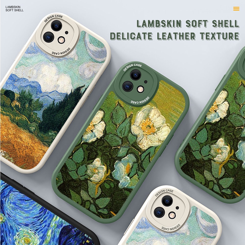 Compatible With iPhone 11 Pro MAX SE 2020 X XS XR 6 6S 7 8 Plus 2022 cho Ốp lưng điện thoại In Hình Cartoon Artistic oil painting