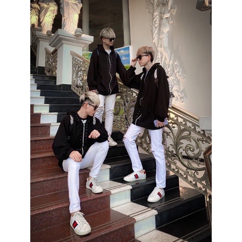 Áo nỉ đinh cườm hàng đẹp