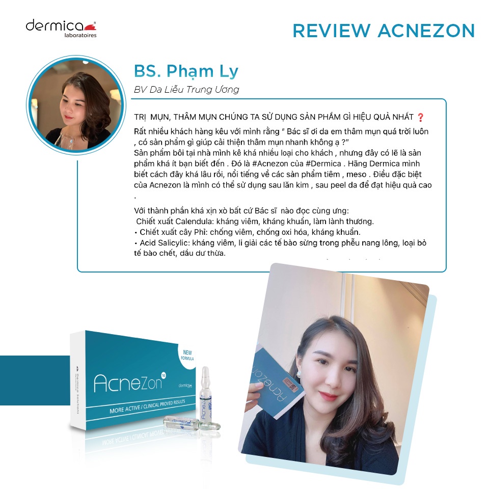 Tinh chất cho da mụn AcneZon Dermica Thụy Sĩ