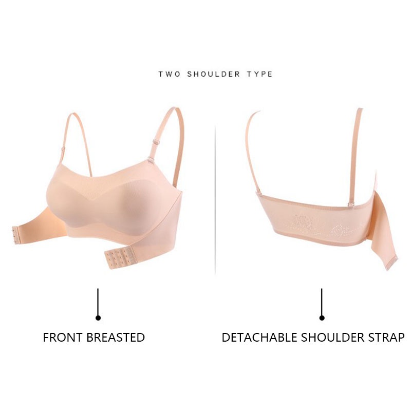 Hàng Mới Về Áo Ngực Không Dây Không Đường May Cài Khóa Trước Chống Trượt Thời Trang Mùa Hè 2023 JP5VN